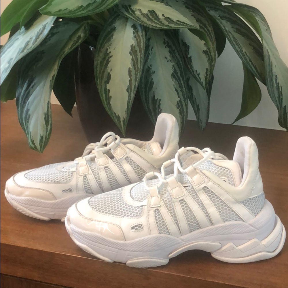 Jeffrey Campbell white sneakers size 9.5